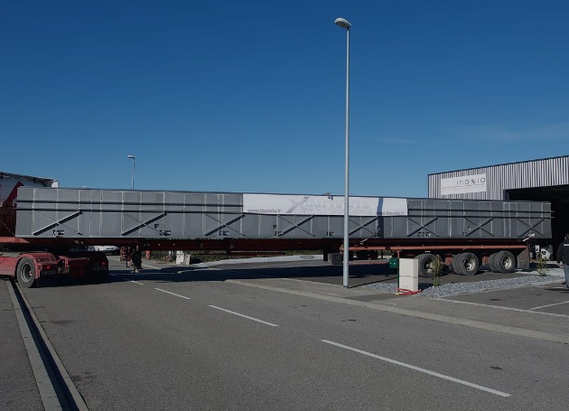 Transport piscine inox