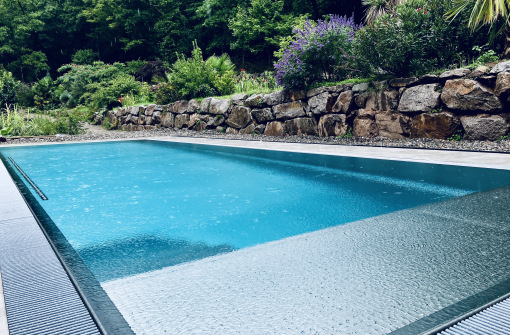 Piscine Inox Pluie - Inoxia Suisse